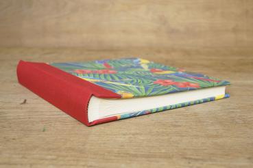 Square album with parrots light pages